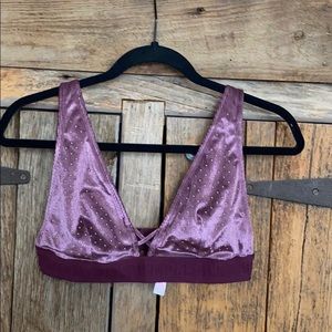 LARGE Victoria Secret Bralette Velvet